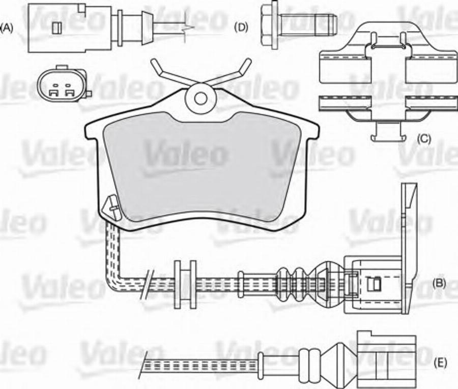 Valeo 540 448 - Brake Pad Set, disc brake autospares.lv