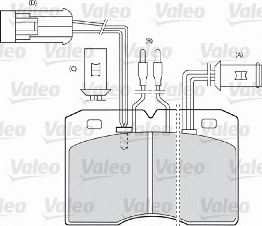 Valeo 540 435 - Brake Pad Set, disc brake autospares.lv