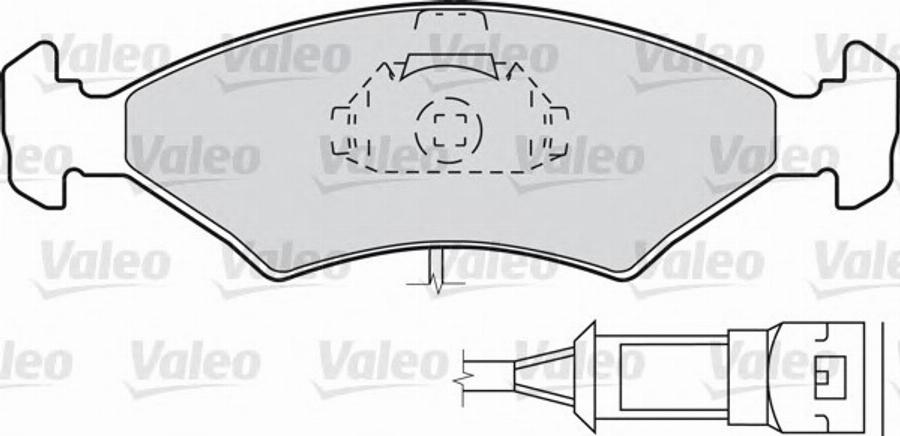 Valeo 540 422 - Brake Pad Set, disc brake autospares.lv