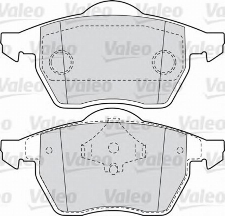 Valeo 540858 - Brake Pad Set, disc brake autospares.lv