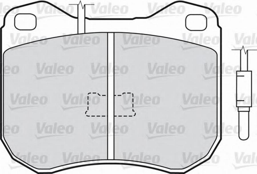 Valeo 540305 - Brake Pad Set, disc brake autospares.lv