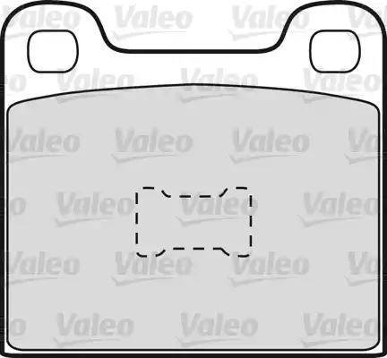 Valeo 598098 - Brake Pad Set, disc brake autospares.lv