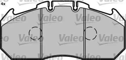Valeo 541699 - Brake Pad Set, disc brake autospares.lv