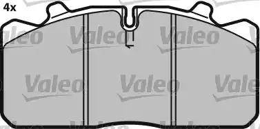 Valeo 541696 - Brake Pad Set, disc brake autospares.lv