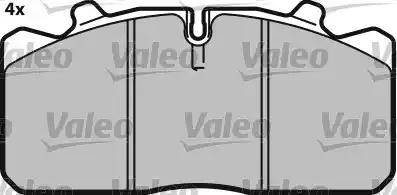 Valeo 541693 - Brake Pad Set, disc brake autospares.lv