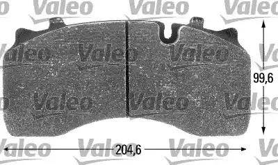 Valeo 541697 - Brake Pad Set, disc brake autospares.lv