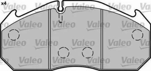 Valeo 541713 - Brake Pad Set, disc brake autospares.lv