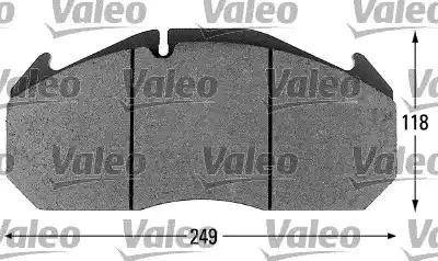 Valeo 541651 - Brake Pad Set, disc brake autospares.lv