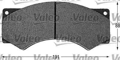 Valeo 541643 - Brake Pad Set, disc brake autospares.lv