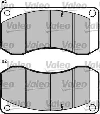 Valeo 541647 - Brake Pad Set, disc brake autospares.lv
