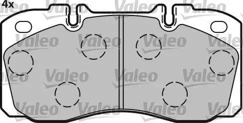 Valeo 541654 - Brake Pad Set, disc brake autospares.lv