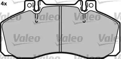 Valeo 541655 - Brake Pad Set, disc brake autospares.lv