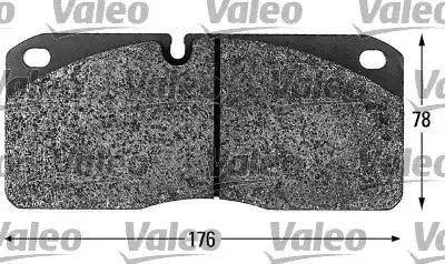 Valeo 541656 - Brake Pad Set, disc brake autospares.lv