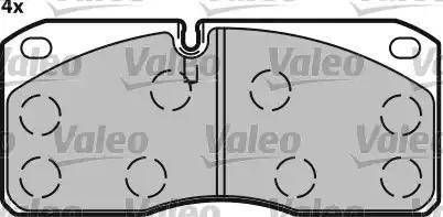 Valeo 541620 - Brake Pad Set, disc brake autospares.lv