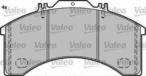 Valeo 541658 - Brake Pad Set, disc brake autospares.lv