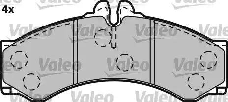 Valeo 541664 - Brake Pad Set, disc brake autospares.lv