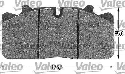 Valeo 541665 - Brake Pad Set, disc brake autospares.lv