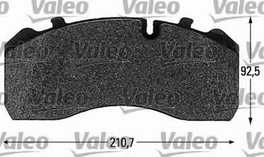 Valeo 541660 - Brake Pad Set, disc brake autospares.lv