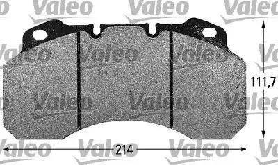 Valeo 541676 - Brake Pad Set, disc brake autospares.lv