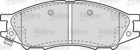 Valeo 541609 - Brake Pad Set, disc brake autospares.lv