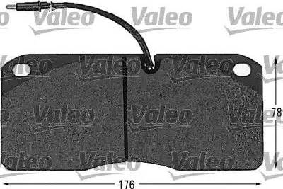 Valeo 541604 - Brake Pad Set, disc brake autospares.lv