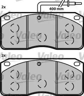 Valeo 541604 - Brake Pad Set, disc brake autospares.lv