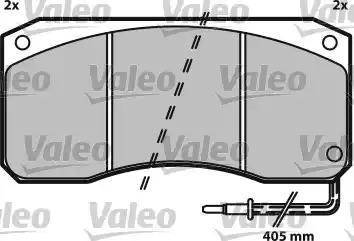 Valeo 541648 - Brake Pad Set, disc brake autospares.lv