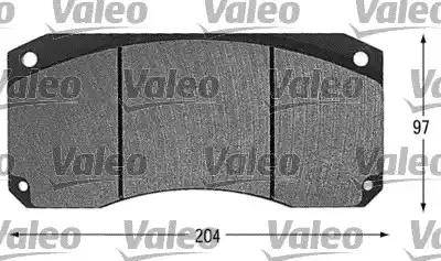 Valeo 541605 - Brake Pad Set, disc brake autospares.lv