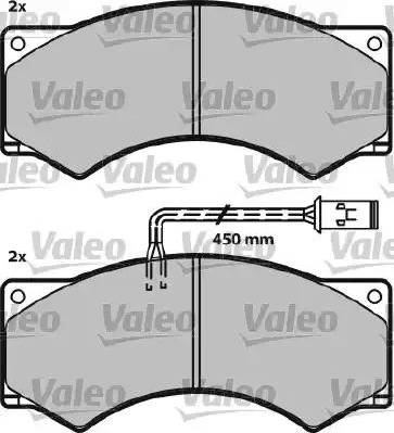 Valeo 541614 - Brake Pad Set, disc brake autospares.lv