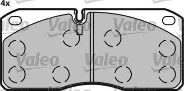 Valeo 541612 - Brake Pad Set, disc brake autospares.lv