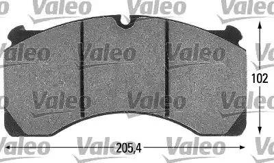 Valeo 541686 - Brake Pad Set, disc brake autospares.lv