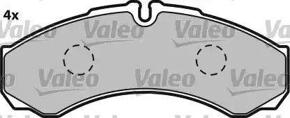 Valeo 541683 - Brake Pad Set, disc brake autospares.lv