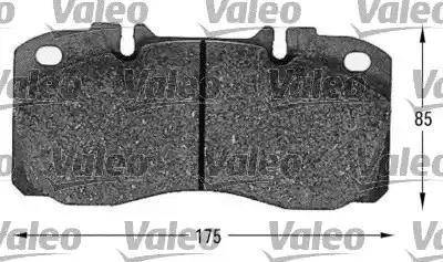 Valeo 541622 - Brake Pad Set, disc brake autospares.lv
