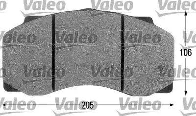 Valeo 541674 - Brake Pad Set, disc brake autospares.lv