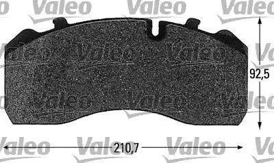 Valeo 541667 - Brake Pad Set, disc brake autospares.lv