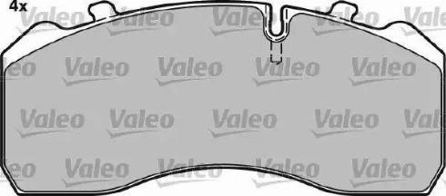Valeo 541727 - Brake Pad Set, disc brake autospares.lv