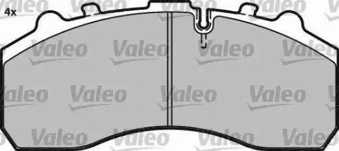 Valeo 541677 - Brake Pad Set, disc brake autospares.lv