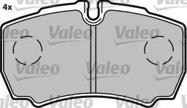 Valeo 541702 - Brake Pad Set, disc brake autospares.lv