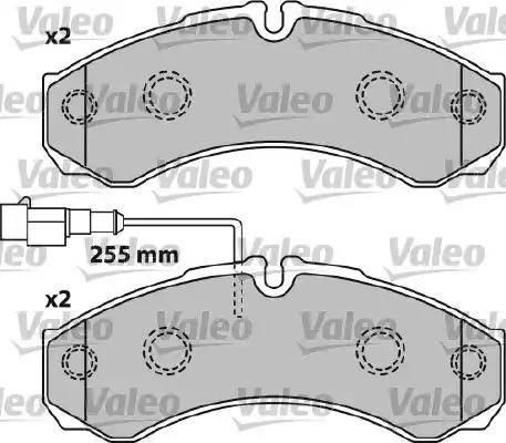 Valeo 541739 - Brake Pad Set, disc brake autospares.lv