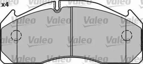 Valeo 548703 - Brake Pad Set, disc brake autospares.lv