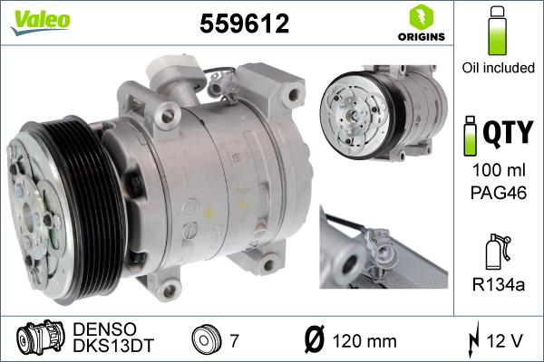 Valeo 559612 - Compressor, air conditioning autospares.lv