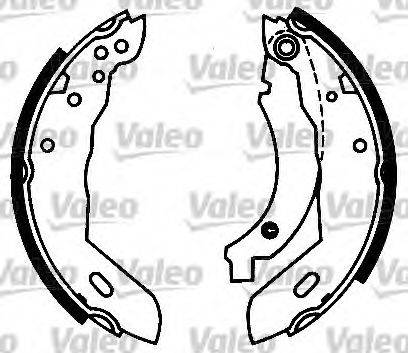 Valeo 554696 - Brake Shoe Set autospares.lv