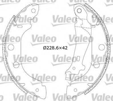 Valeo 554639 - Brake Shoe Set autospares.lv