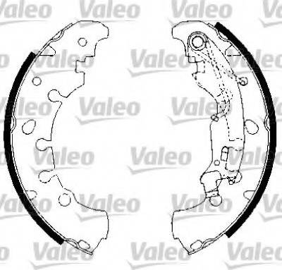 Valeo 554815 - Brake Shoe Set autospares.lv