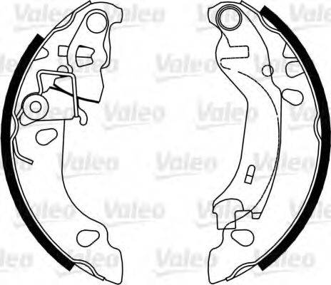 Valeo 554817 - Brake Shoe Set autospares.lv