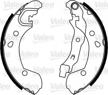 Valeo 554832 - Brake Shoe Set autospares.lv