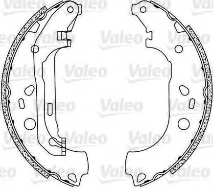 Valeo 554829 - Brake Shoe Set autospares.lv