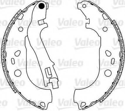 Valeo 554821 - Brake Shoe Set autospares.lv