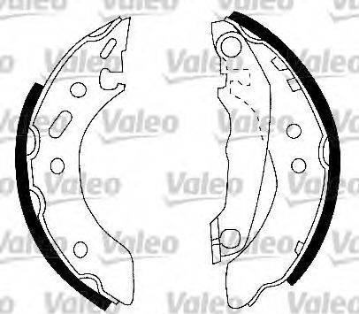 Valeo 554733 - Brake Shoe Set autospares.lv