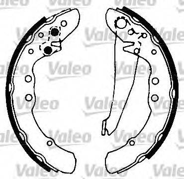 Valeo 554732 - Brake Shoe Set autospares.lv